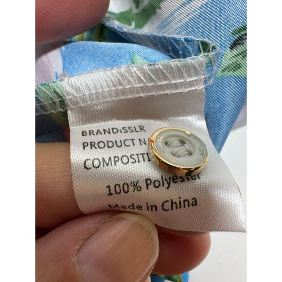 Novelty Men’s Short Sleeve Button Up Shirt Sz 4XL Vacation Resort Pink Flamingo - Picture 3 of 8